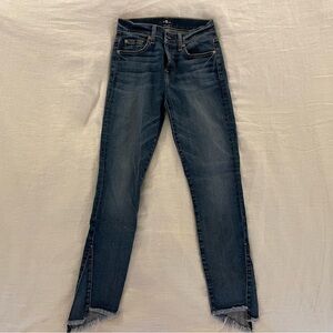 7 for All Mankind Raw Hem Jeans